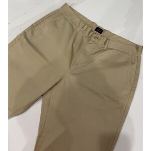 J Crew Stretch Chinos Mens 34x34 Khaki Lightweight Golf Preppy Summer‎ Work